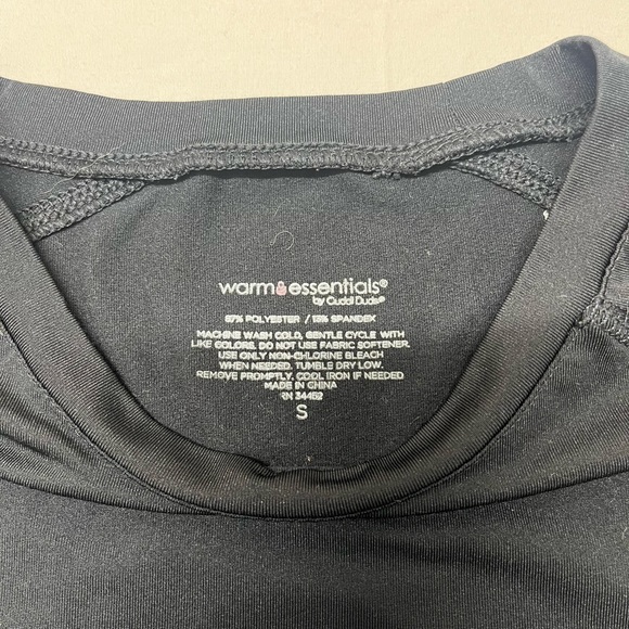 Black baselayer warm essentials cuddl duds - Picture 2 of 2